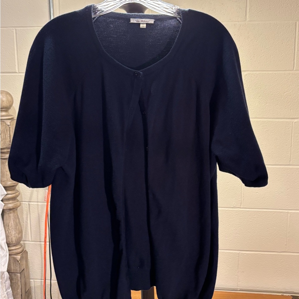 Navy Cardigan Sweater
